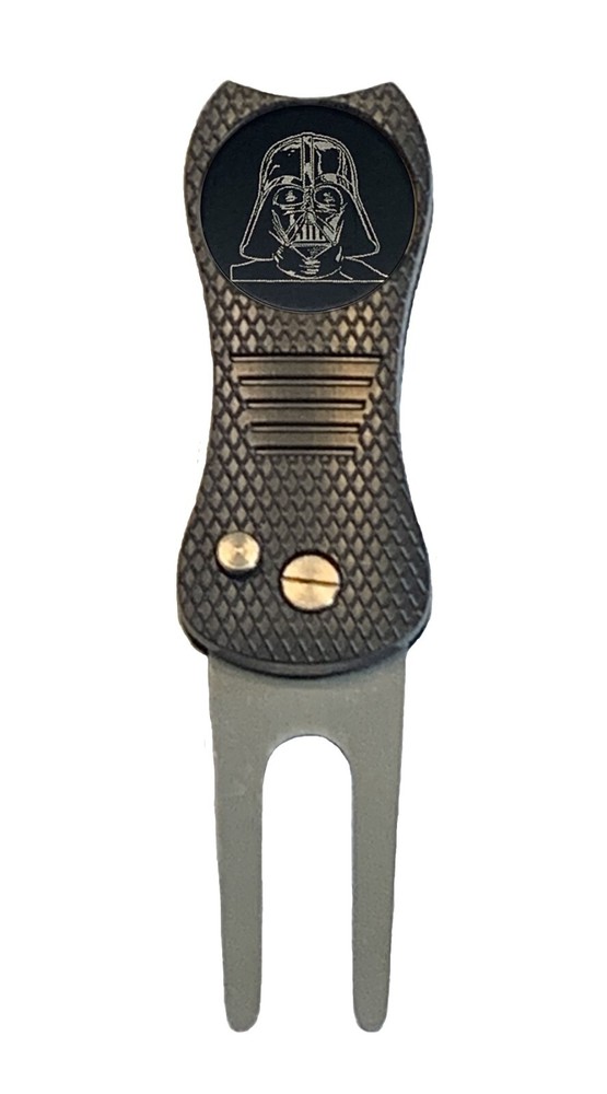 Star Wars Darth Vader Golf Ball Marker + Switchblade Divot Tool Laser