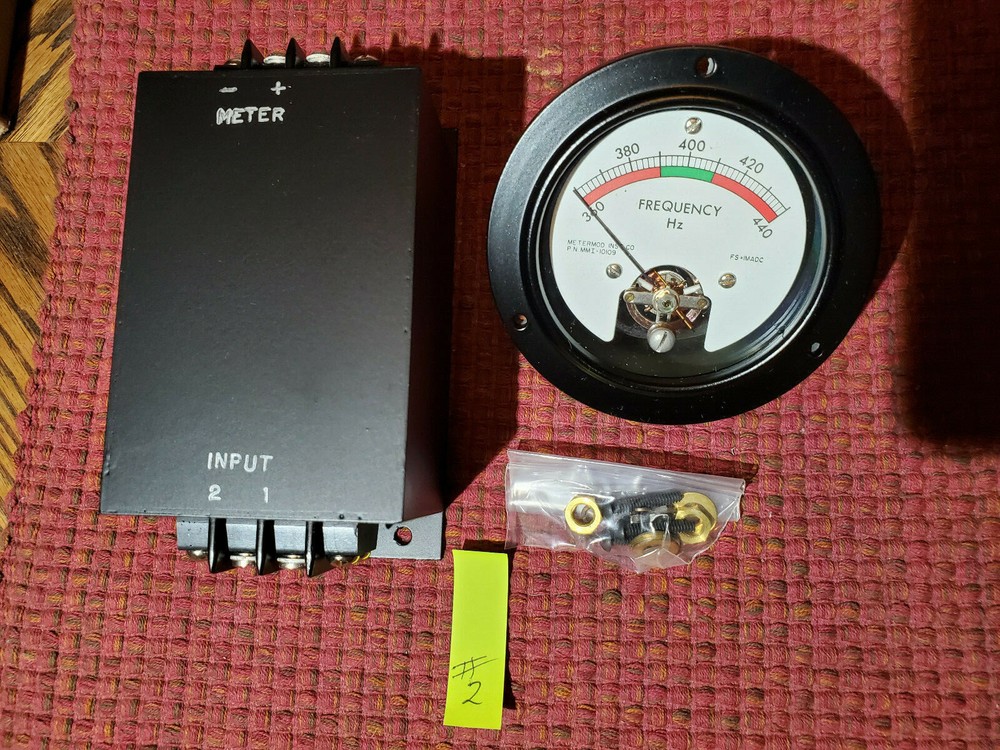 NEW !! ANALOG FREQUENCY GAUGE by METERMOD INST CO.