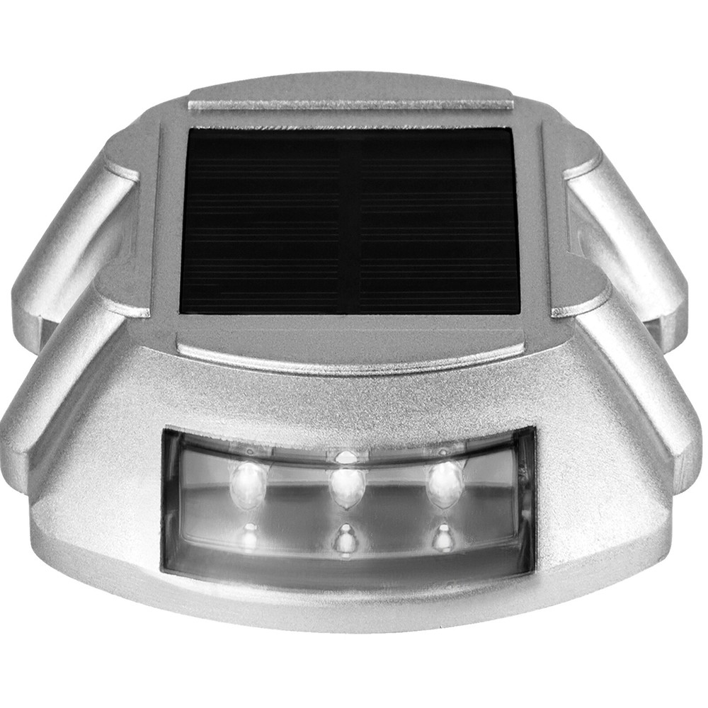 VEVOR 24pcs Solar Driveway Lights 6 LED White Deck Lights for Pathway Steps IP68