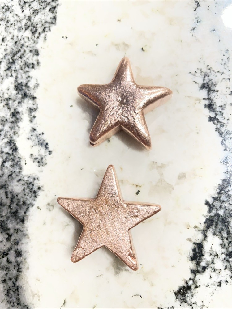 Copper Superstars Hand Poured