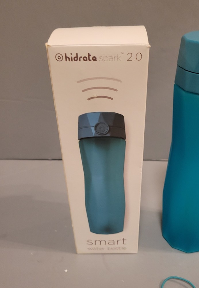 Hidrate Spark 2.0 Smart Water Bottle Teal Blue Bluetooth Hydration Tracker