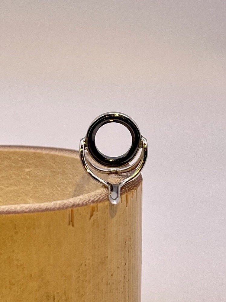 10mm Shop Made Ceramic Ring Fly Rod Stripping Guide Bright Nickel Silver Frame