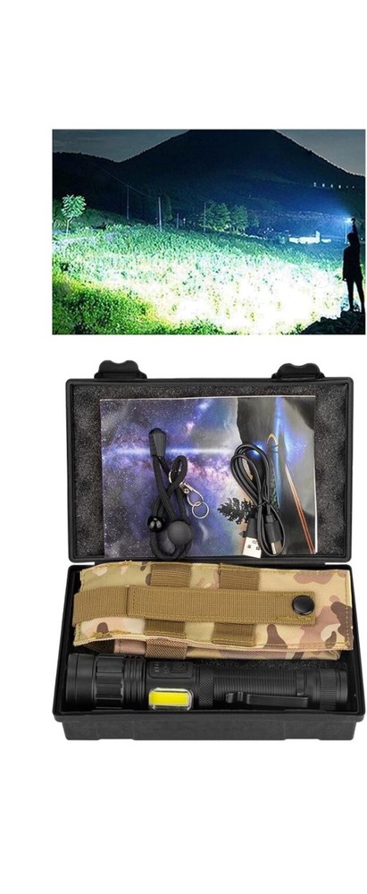 Strong Light Flashlight USB Charging Multi-Function Super Bright Outdoor Hiking