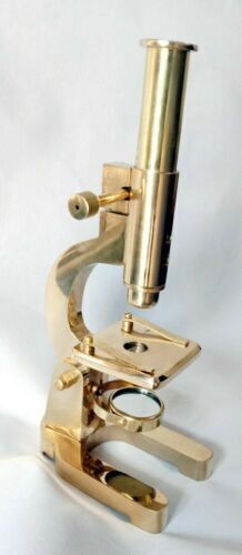Brass Microscope Student Microscope 7 Inch