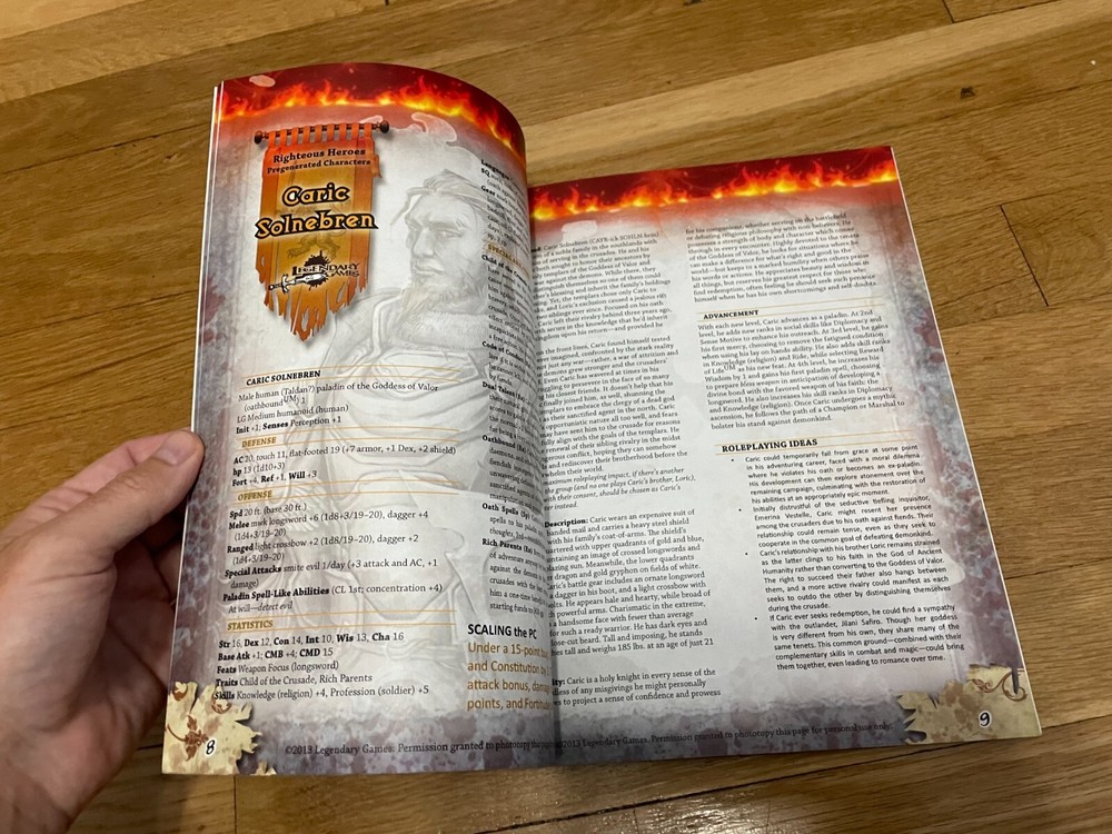 Pathfinder RPG Righteous Heroes D&D 3.5