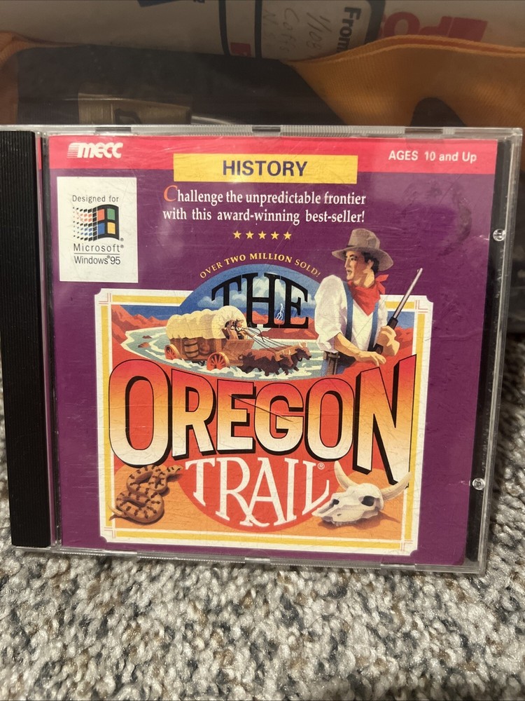 The Oregon Trail PC 1996 History CD-ROM Windows 3.1 Windows 95 mecc Version 1.2