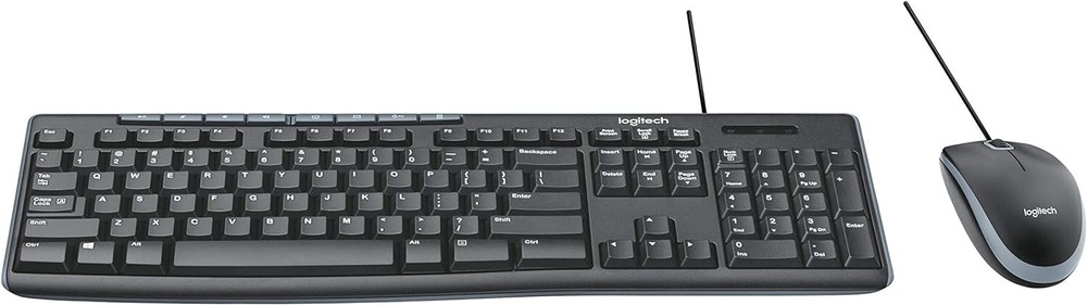 Logitech MK200 Media Full Size Keyboard + Mouse. Open Box