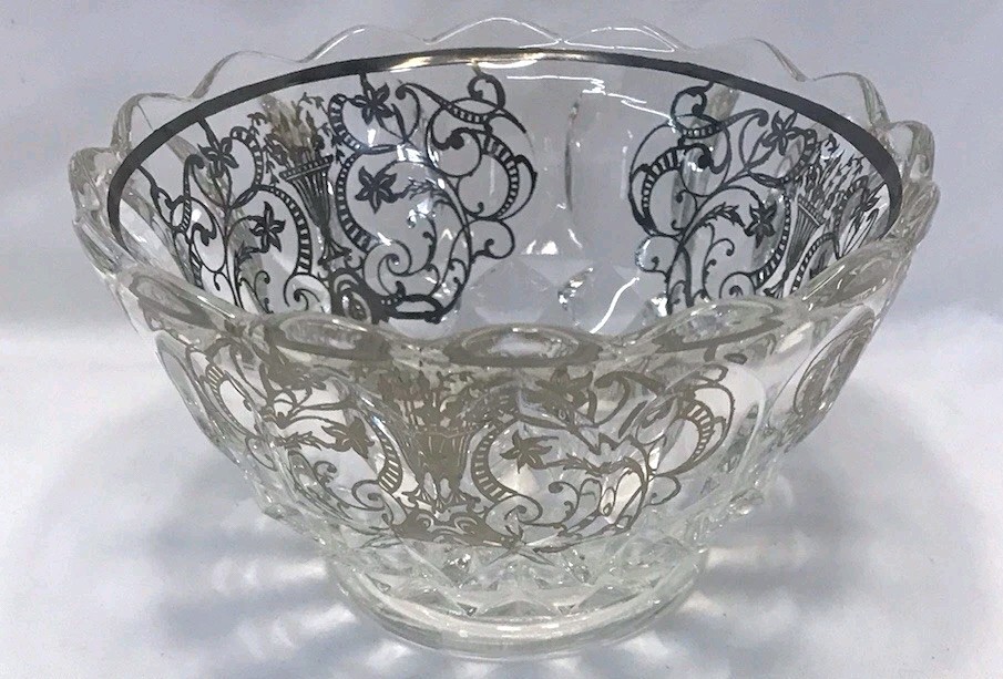 Vintage Small Silver Inlay Bowl