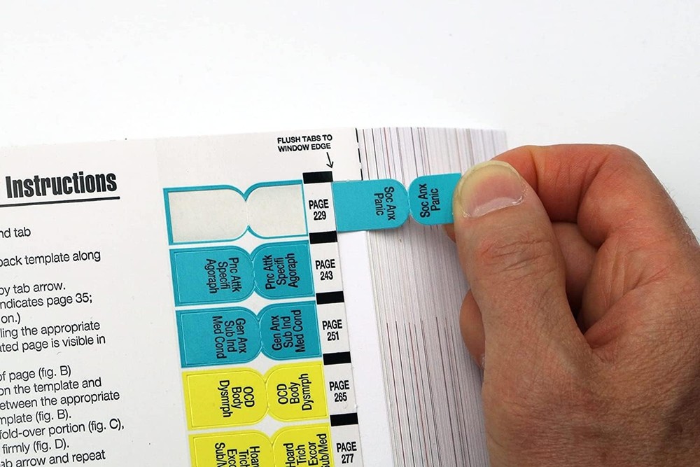 DSM-5-TR Index Tabs by TAB-IT | Color Coded by Diagnosis | Includes Easy Inst...