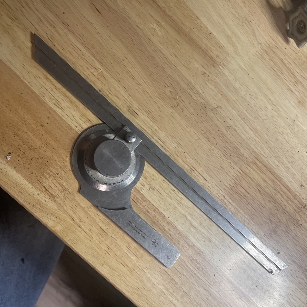 Brown & Sharpe 493 BEVEL PROTRACTOR, 12"