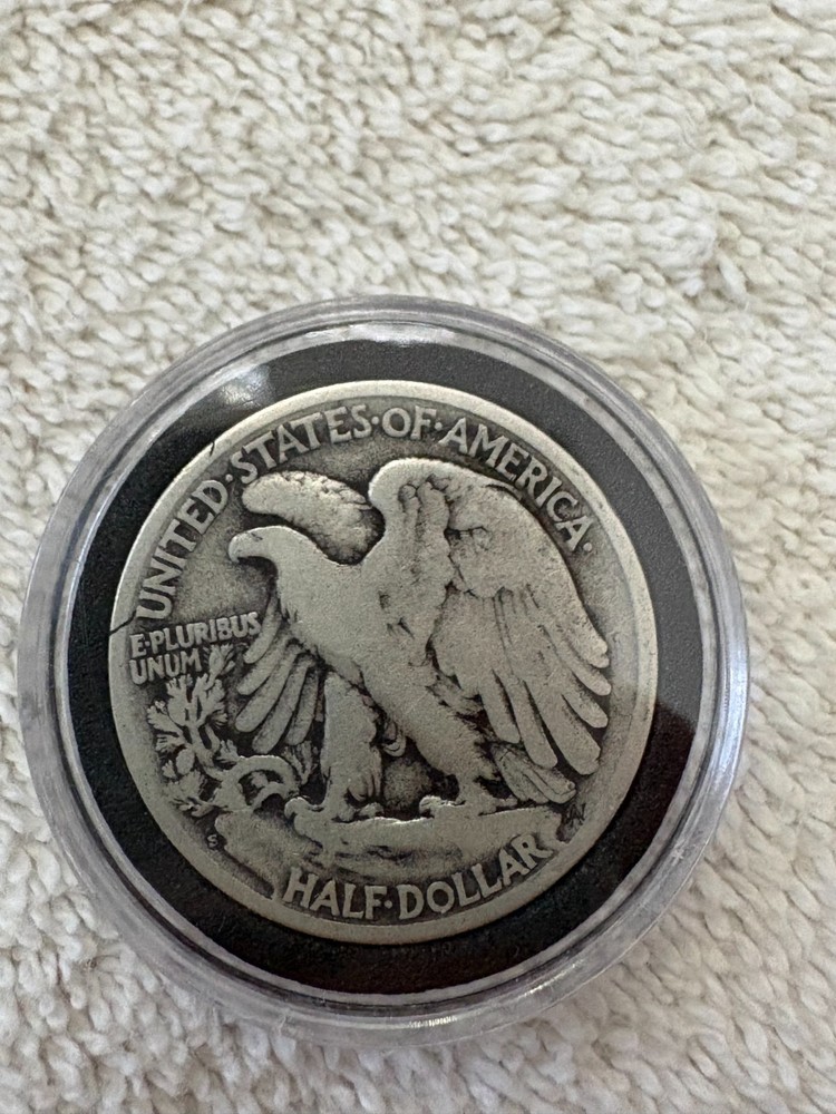 1927-S WALKING LIBERTY HALF DOLLAR - FINE