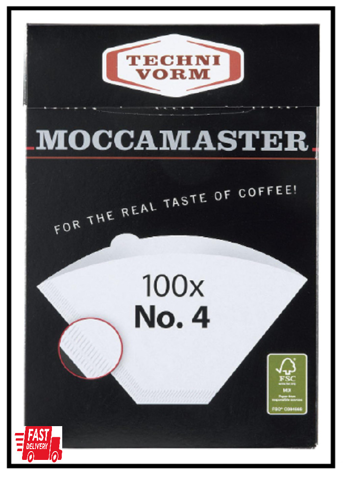 Technivorm Moccamaster #4 White Paper Filters 100-Count per Box