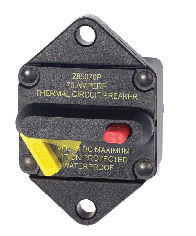 Blue Sea Systems 7085 Series 285 Circuit Breaker - Panel Mount 70A