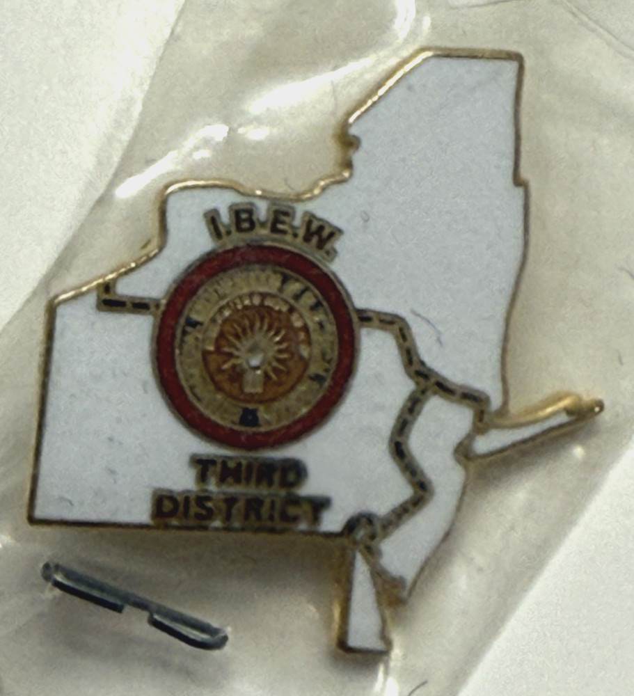 Vintage IBEW Third District 3rd Lapel Pin