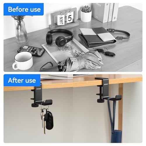 Foldable Headphone Stand for Desk, Aluminum Headset Single Foldable Stand