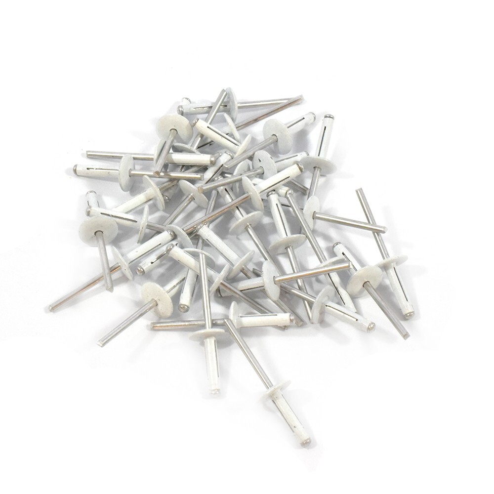 POP Rivets Small Head 3/16" Exploding Rivet White Finish Box of 250 Fasteners