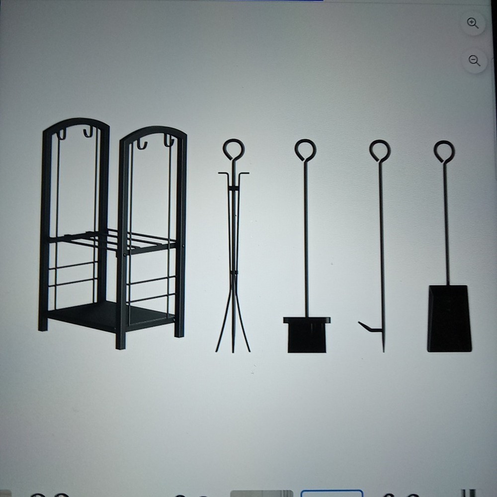 Fireplace Log Rack With 4 Piece Tool Set Included. Last Chance.