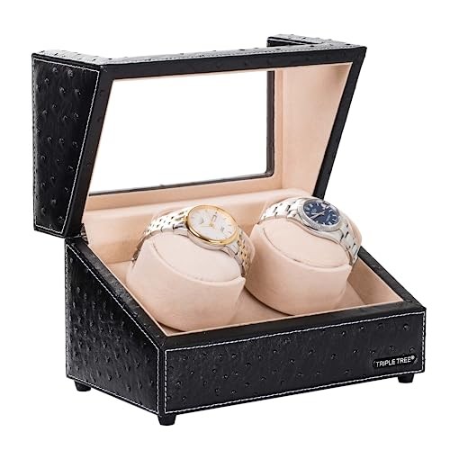 Watch Winders for Automatic Watches, Unique Leather Automatic Winder with
