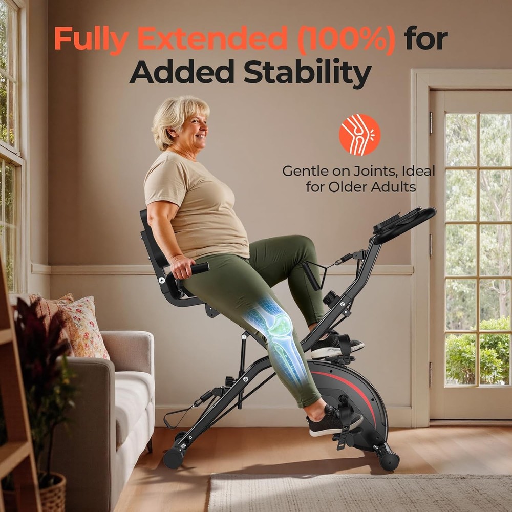 5 in 1 Folding Exercise Bike 330lb