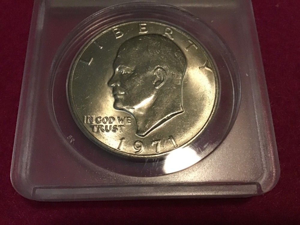 Sharp, High Grade, Certified 1971 P Eisenhower Ike Clad Dollar RARE Condition !!