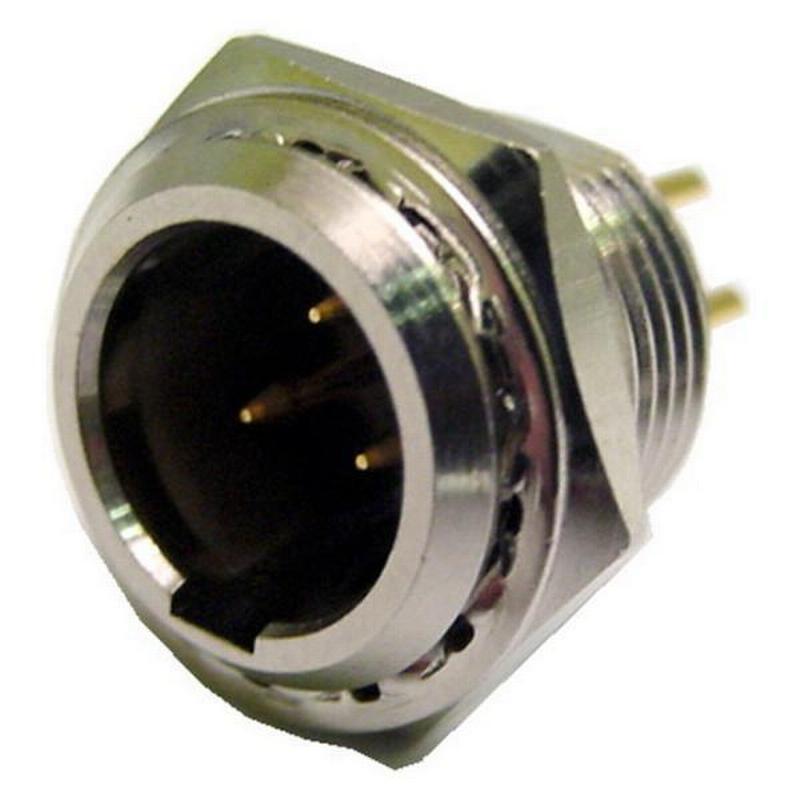 Mini XLR 5pin Male Chassis Mount