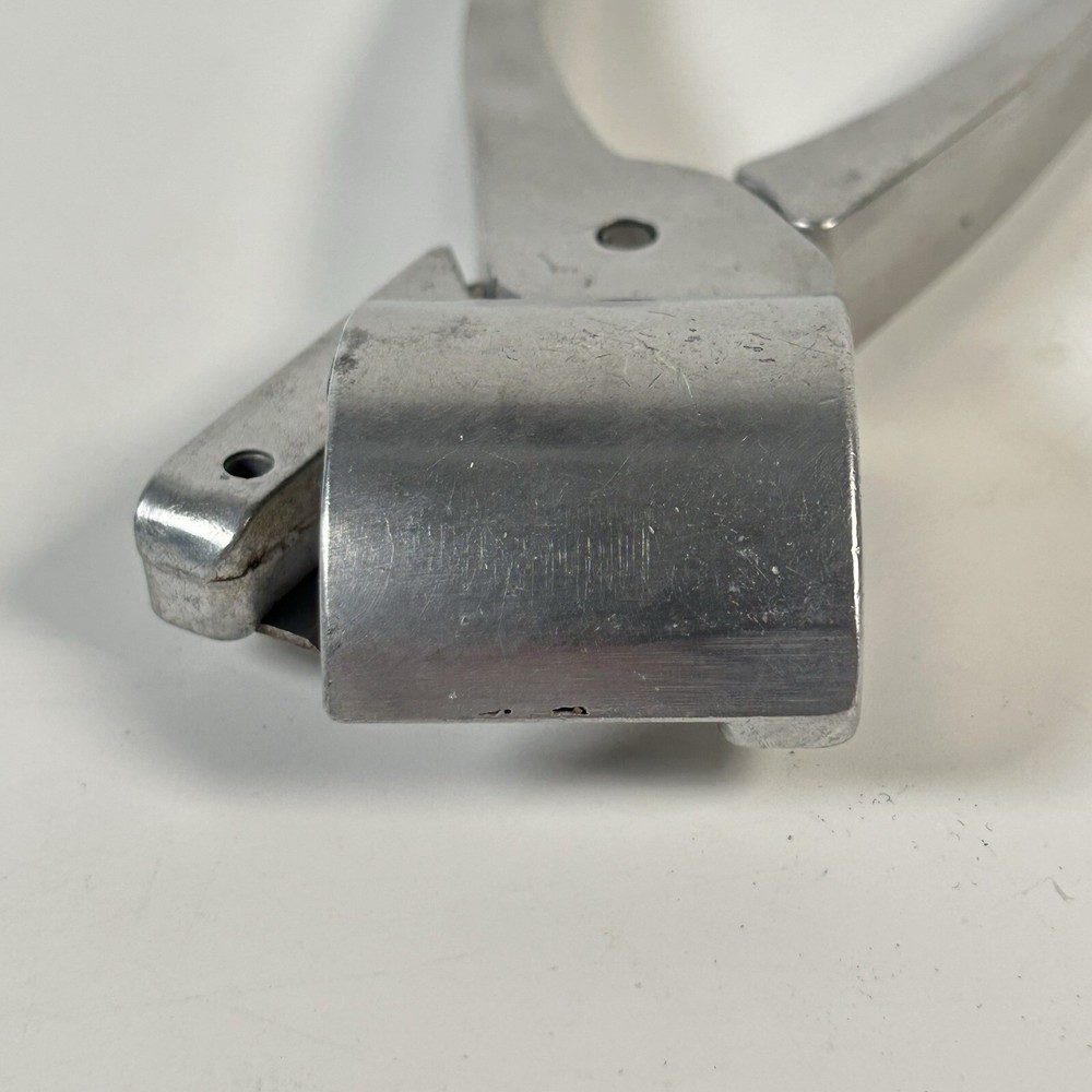 Vintage YORK style aluminum nut Cracker sheller with fixed shield 7.25"