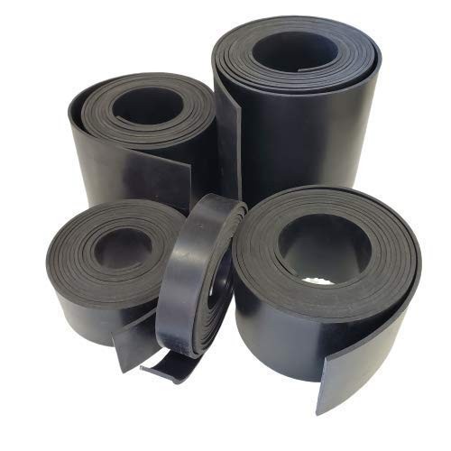 Neoprene Roll 1/4" Solid Rubber 3"x10' Black Vibration Dampening
