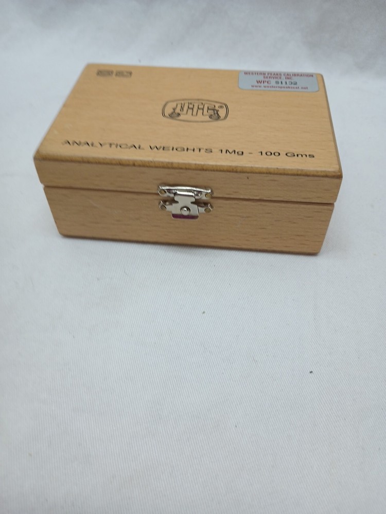 UTC ss Analytical Weights Missing 1 1mg-100gms In Wood Box