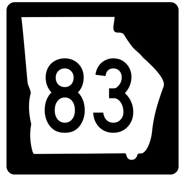 Georgia State Route 83 Sticker Decal