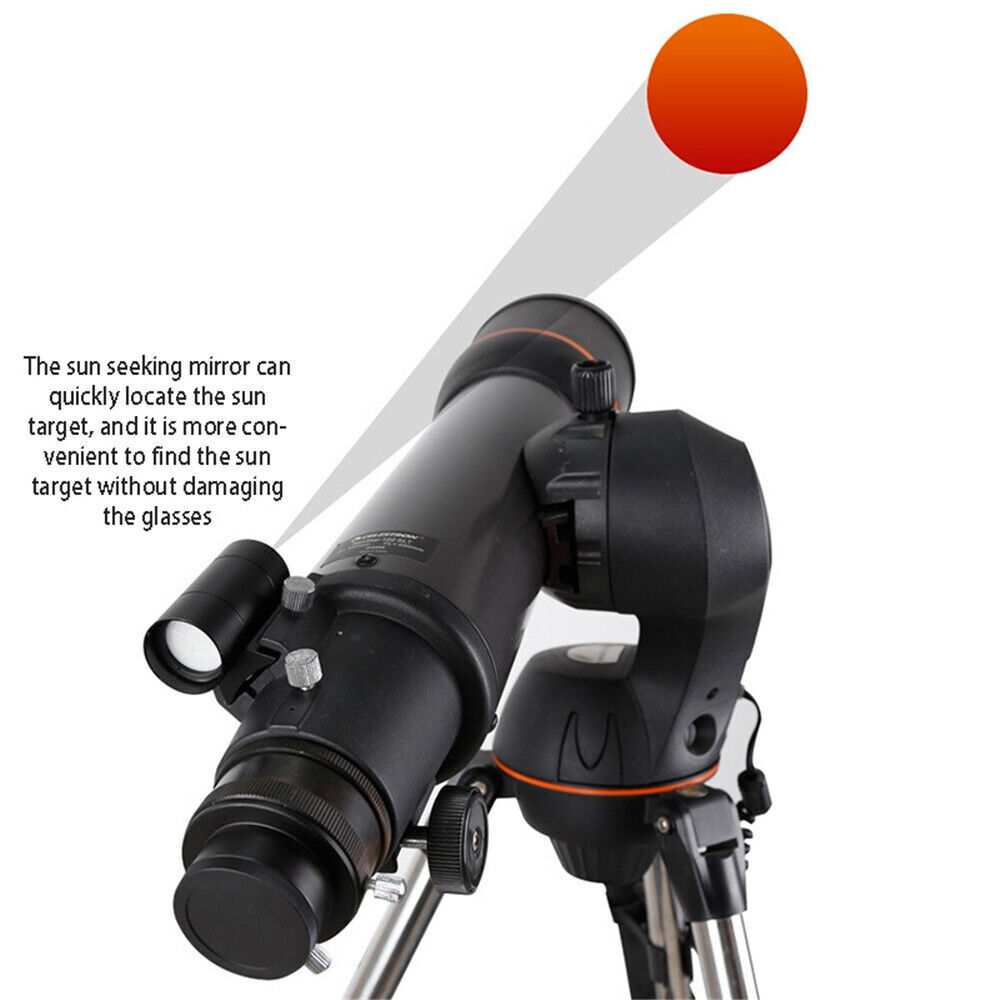 Telescope Solar Finder Scope & Base for Sun Positioning Solar Eclipse Observe