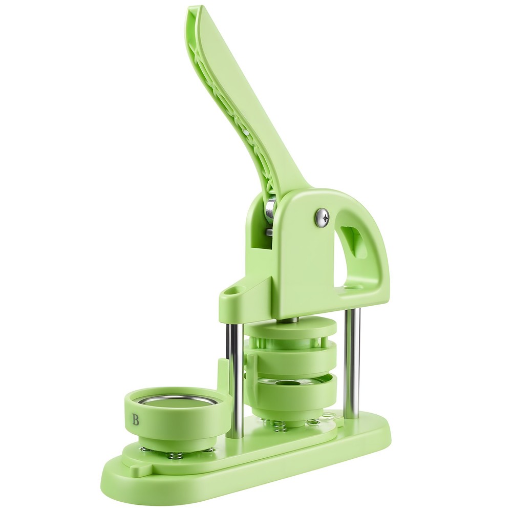 Uimoso Button Press Machine with 2.28 in Mold and 100 Button Components, Green
