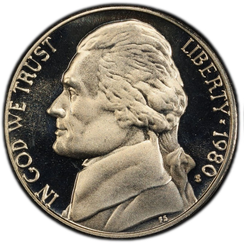 1980-S Proof Jefferson Nickel 5C