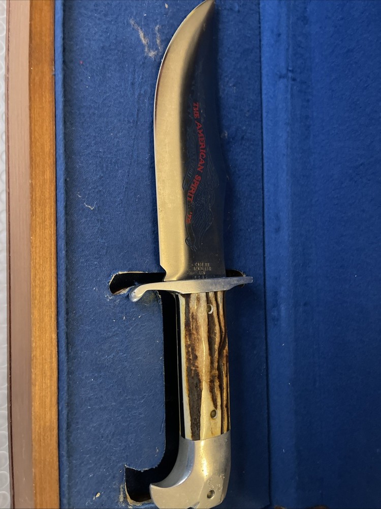Case XX 1976 Bicentennial Double Eagle Hunter Fixed Blade Stag Knife NIB