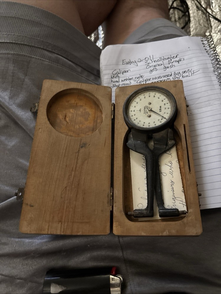 Antique German Caliper In Original Case