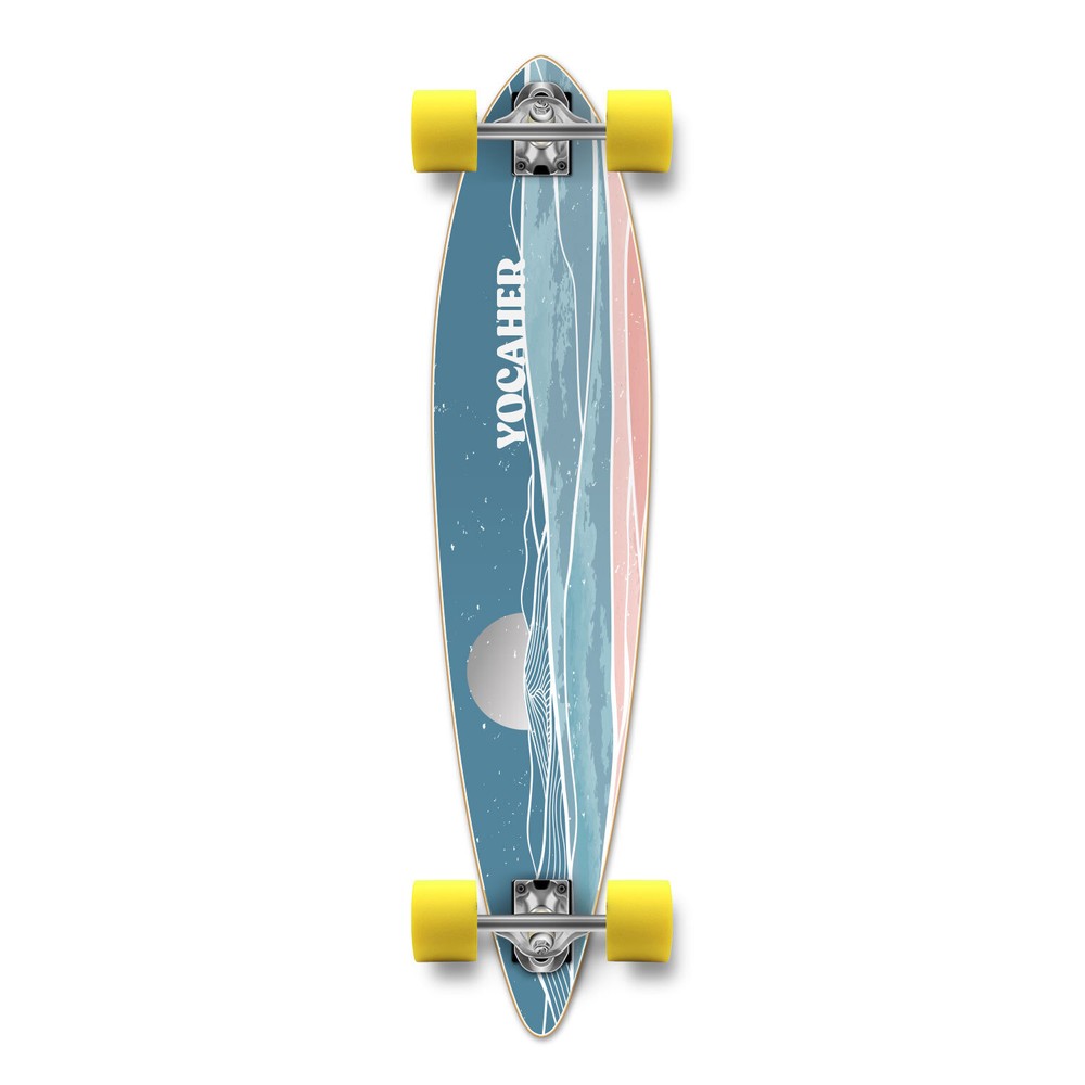 YOCAHER Longboard Complete - Earth Series - Horizon Night