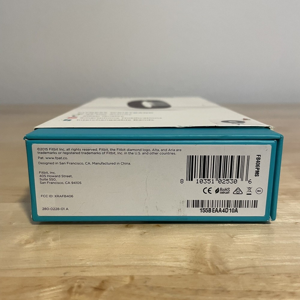 Fitbit Alta Activity Tracker Size Small Stainless/Plum *Needs New Battery*