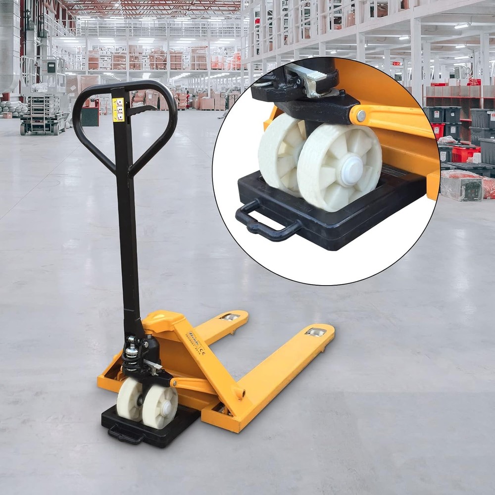 Rubber Heavy Duty Pallet Jack Wheel Chock 2 Pack, 2 Pack