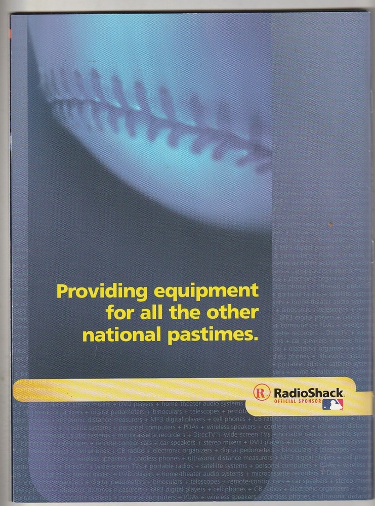 April 14, 2001 Mets vs Reds Baseball Magazine/Program---Mike Piazza EX