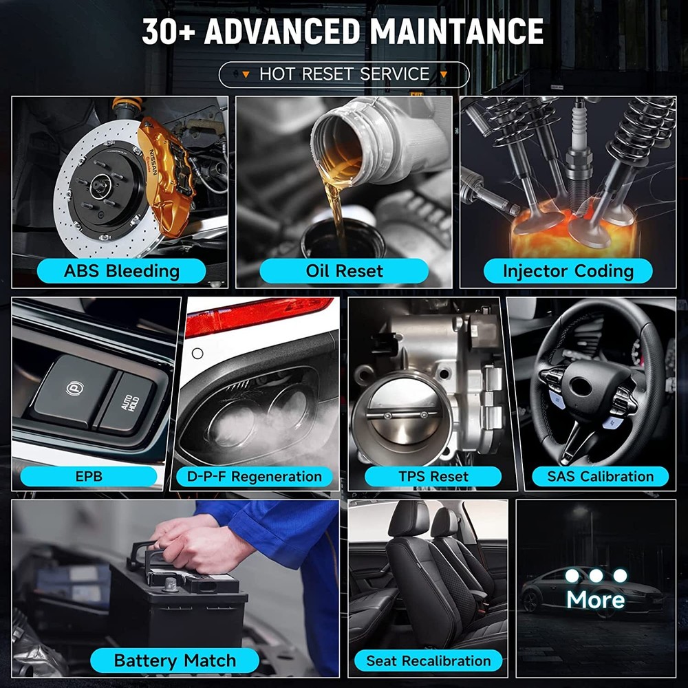 Foxwell NT809TS Pro Bidirectional Car OBD2 Diagnostic Scanner TPMS Programming