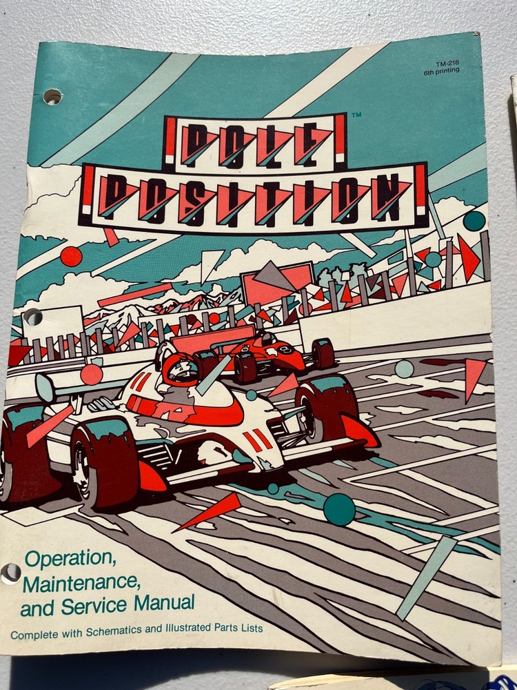 Atari Pole Position & Position II Arcade Service Manual & Schematic Supplement
