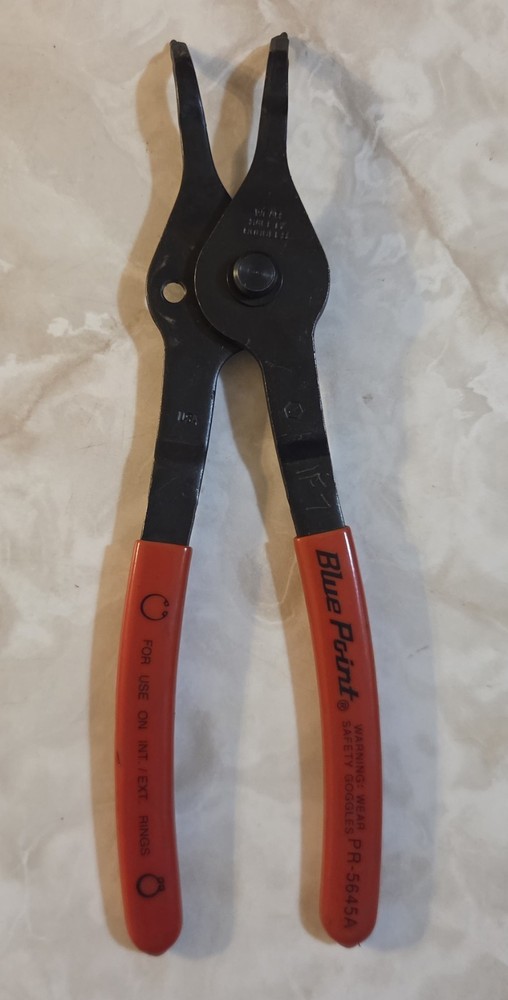 Blue Point Tools PR-5645A 9" 90° Retaining Snap Ring Pliers Internal External