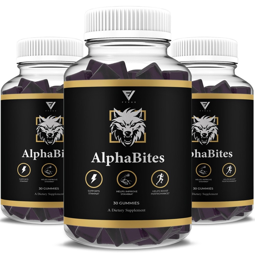 (3 Pack) Alpha Bites Gummies AlphaBites Max Performance Gummy (3 Month Supply)