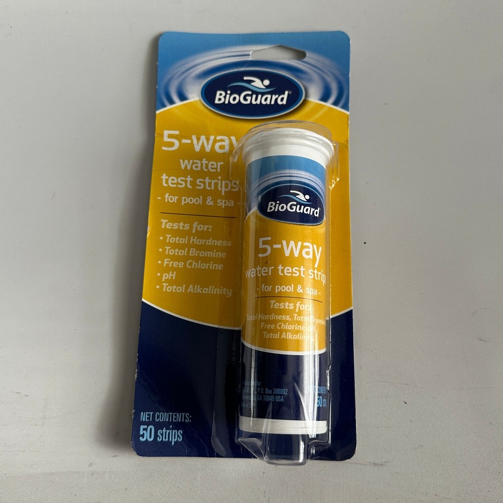 BioGuard 5-Way Test Strips 50 Count NEW Spa & Pool