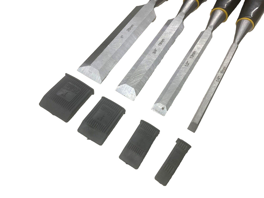 DEWALT 4-pc. WOOD CHISEL SET, 1/4” 1/2” 3/4” & 1”