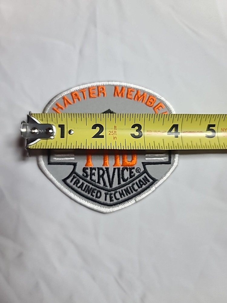 Harley Davidson Charter Member PHD Service Trained Technician 4" Patch Gray