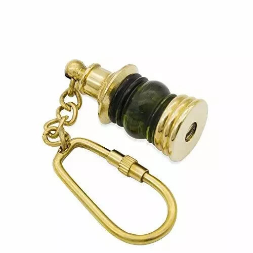 Lantern Brass Miniature Medieval Nautical Solid Pirate Keychain Handmade Gift