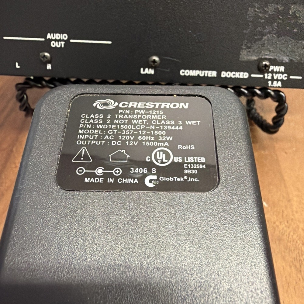 Crestron CEN-IDOC Ipod Interface Module Black With OEM AC Power Adapter