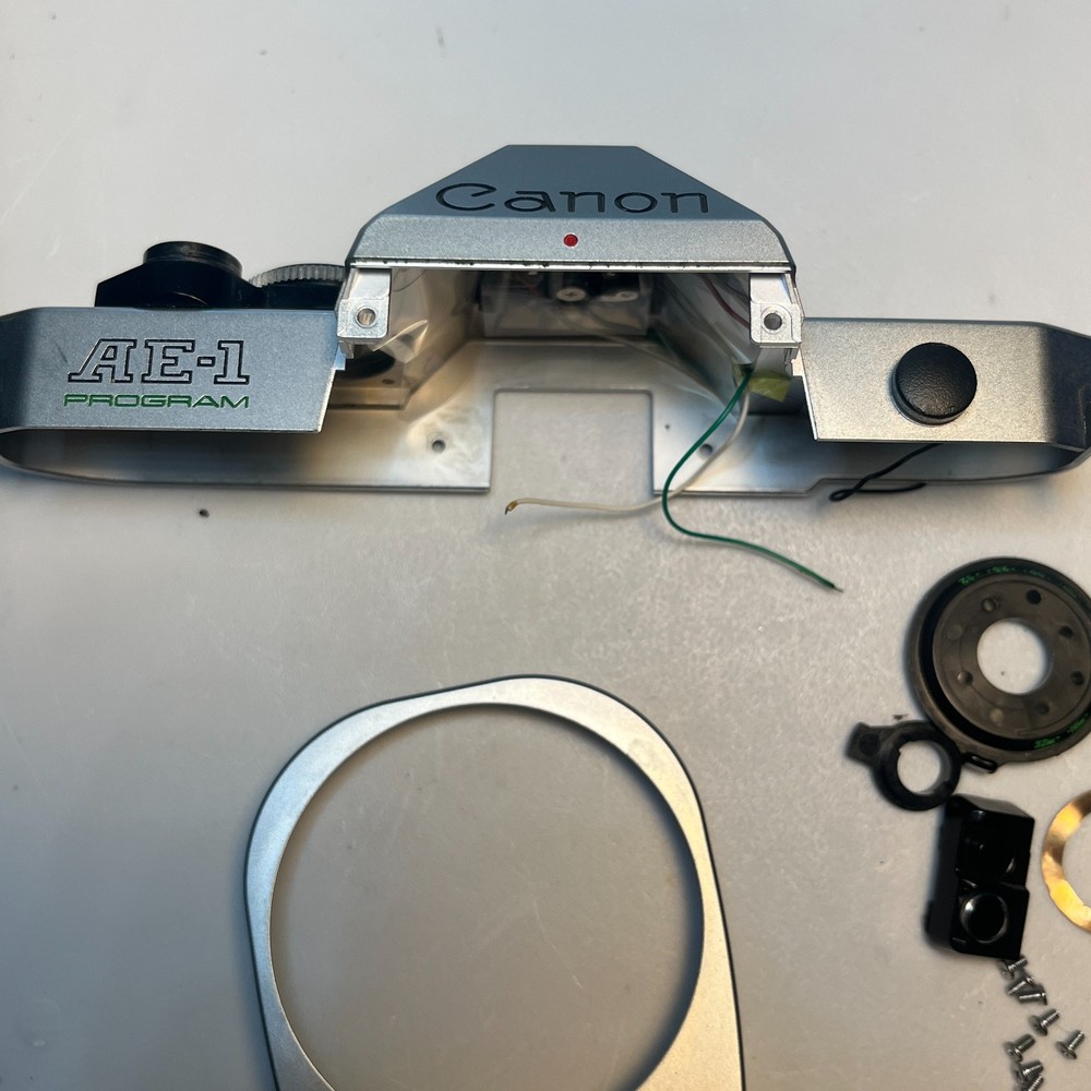 Canon AE-1 Program Top Cover & Front Panel Assembly OEM Repair Part