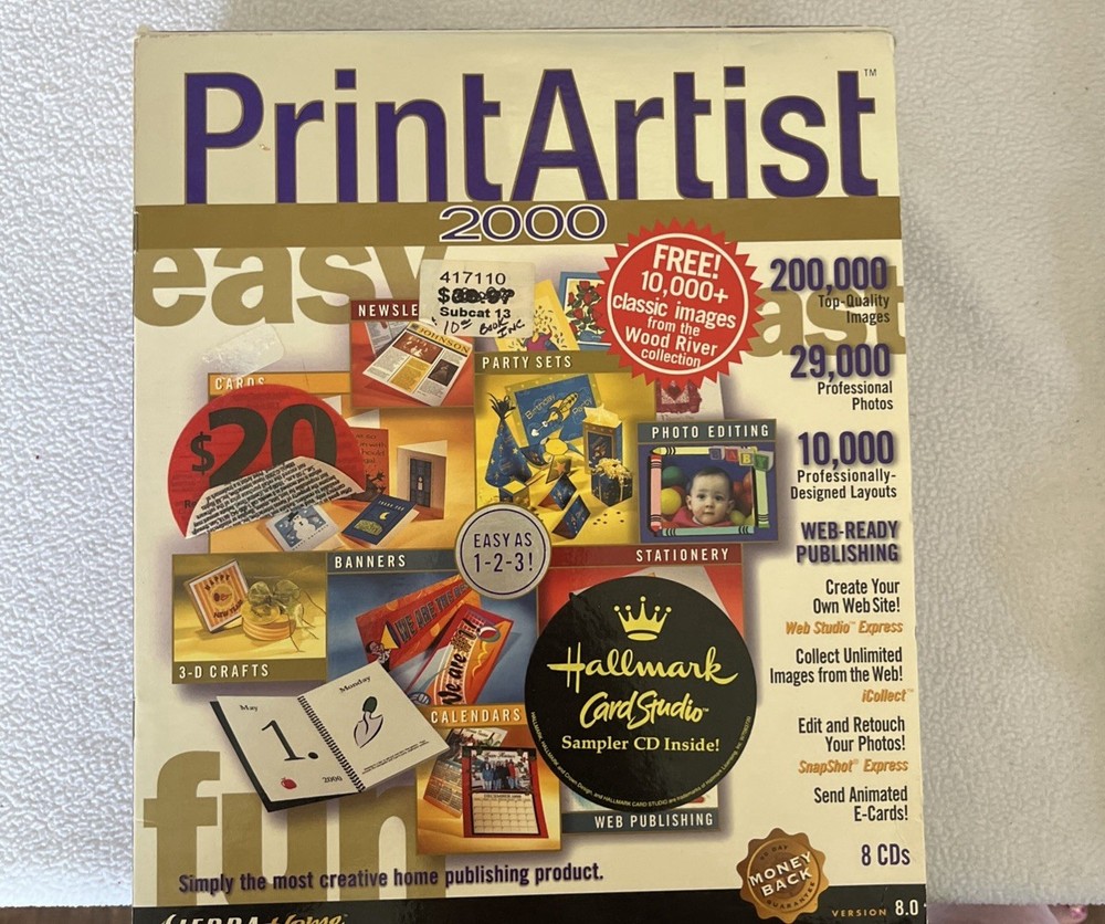 2000 Print Artist Software