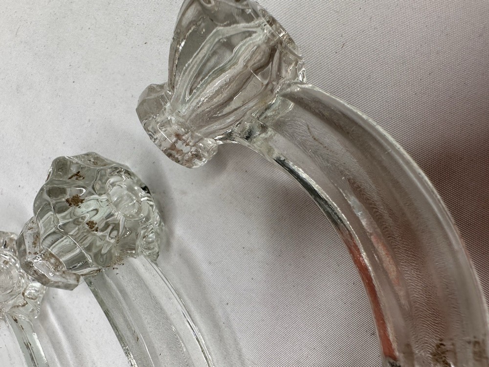 Furniture Handle Glass Original Drawer Pulls Knobs Lot 3